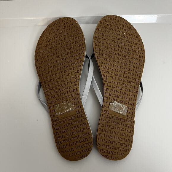 Tkee’s Women’s Liners Gray Slip On Strappy Flip Flop Sz 6.5, EU 37 - Picture 6 of 7